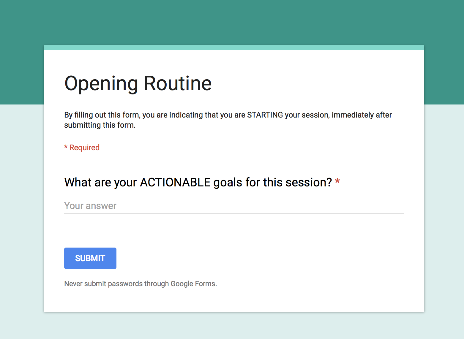 How to Use Google Forms to Track Your Writing Sessions